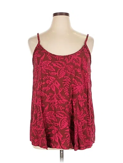 Pre-owned Torrid Tank Top Red Halter Neckline Tops