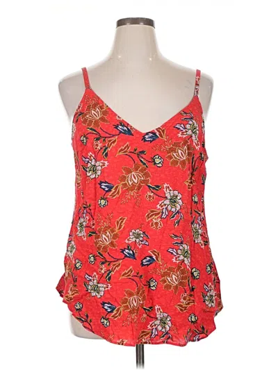 Pre-owned Torrid Tank Top Red Halter Neckline Tops