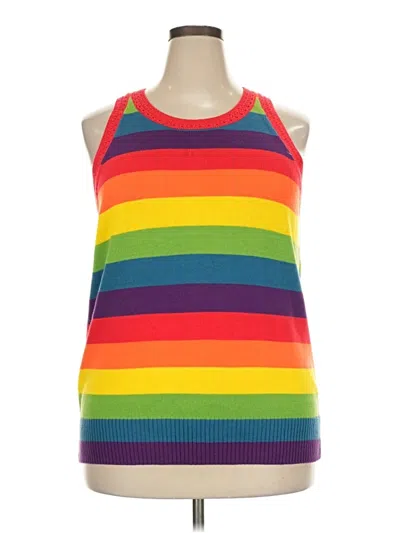 Pre-owned Torrid Tank Top Red Halter Neckline Tops