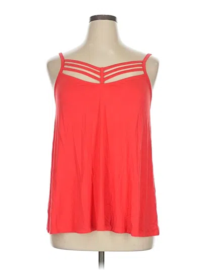 Torrid Tank Top Red Strapless Neckline Tops