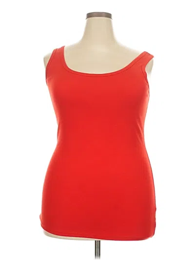 Pre-owned Torrid Tank Top Red Strapless Neckline Tops