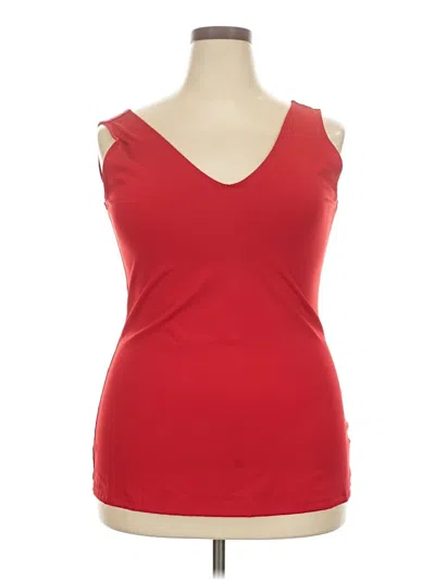 Pre-owned Torrid Tank Top Red Strapless Neckline Tops