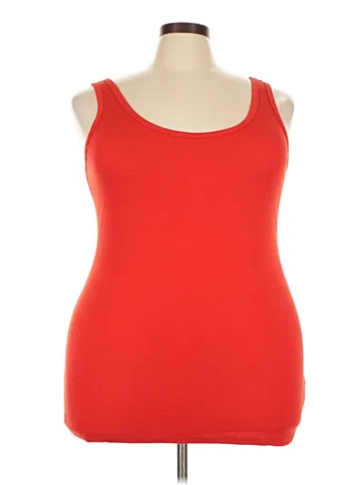 Pre-owned Torrid Tank Top Red Strapless Neckline Tops
