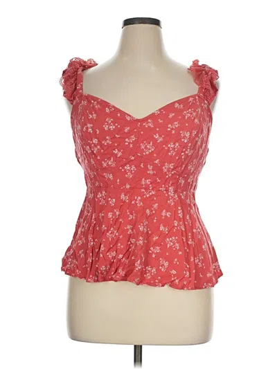 Pre-owned Torrid Tank Top Red Sweetheart Neckline Tops