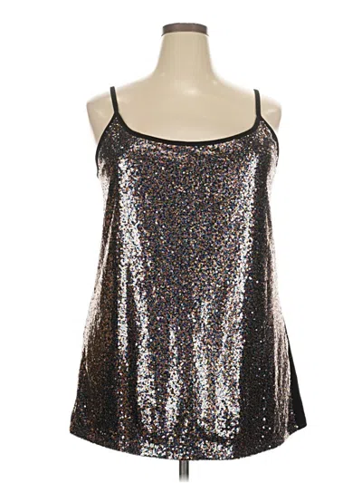 Pre-owned Torrid Tank Top Silver Strapless Neckline Tops