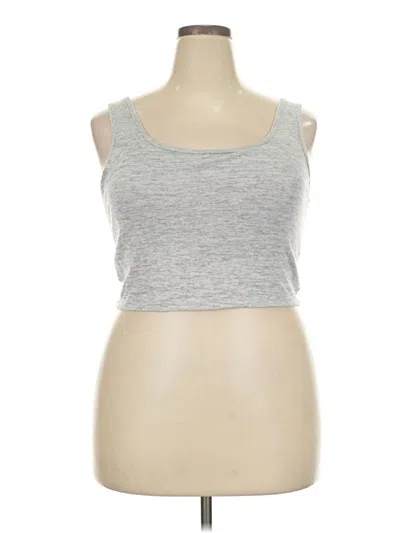 Pre-owned Torrid Tank Top Silver Strapless Neckline Tops