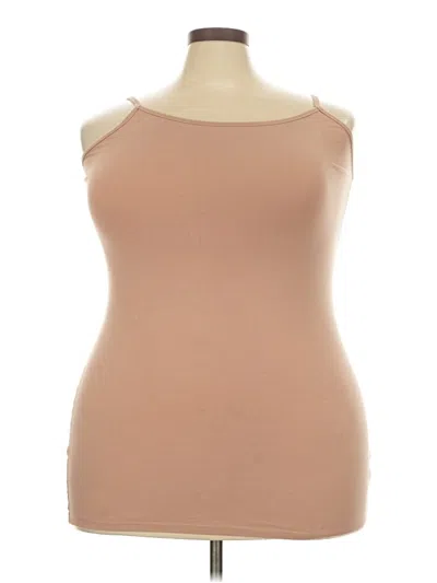Pre-owned Torrid Tank Top Tan Strapless Neckline Tops