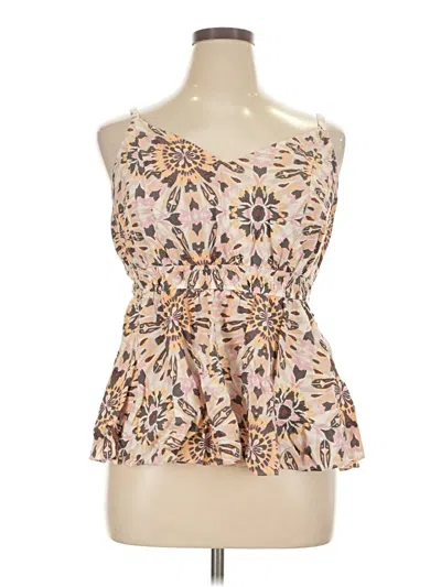 Pre-owned Torrid Tank Top Tan Strapless Neckline Tops
