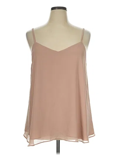 Pre-owned Torrid Tank Top Tan Strapless Neckline Tops