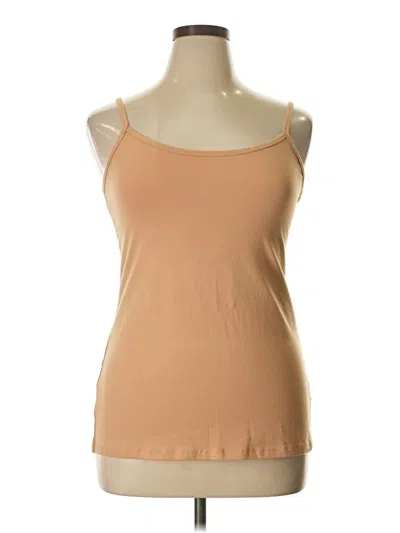 Pre-owned Torrid Tank Top Tan Strapless Neckline Tops In Brown