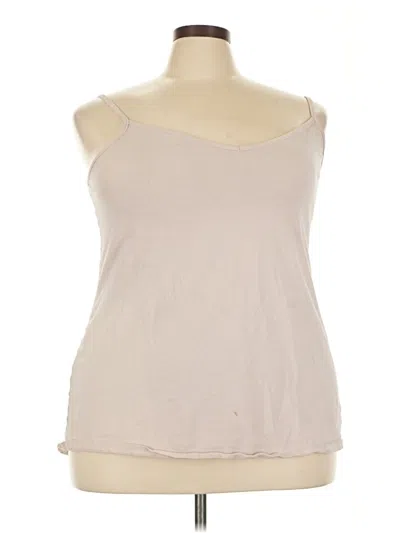 Pre-owned Torrid Tank Top Tan Strapless Neckline Tops In Brown