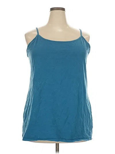 Pre-owned Torrid Tank Top Teal Halter Neckline Tops