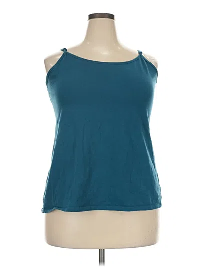 Pre-owned Torrid Tank Top Teal Halter Neckline Tops