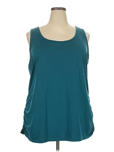 Pre-owned Torrid Tank Top Teal Strapless Neckline Tops