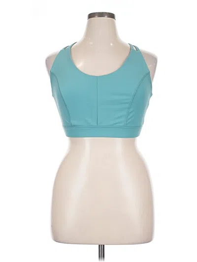 Pre-owned Torrid Tank Top Teal Strapless Neckline Tops In Blue
