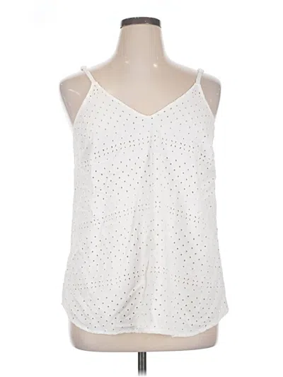 Pre-owned Torrid Tank Top White Halter Neckline Tops