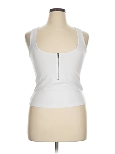Pre-owned Torrid Tank Top White Halter Neckline Tops