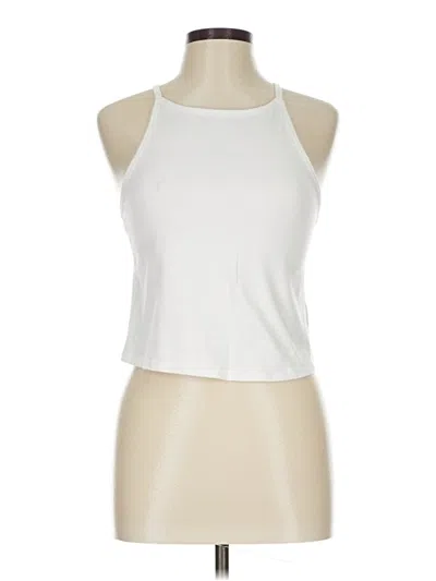 Pre-owned Torrid Tank Top White Halter Neckline Tops