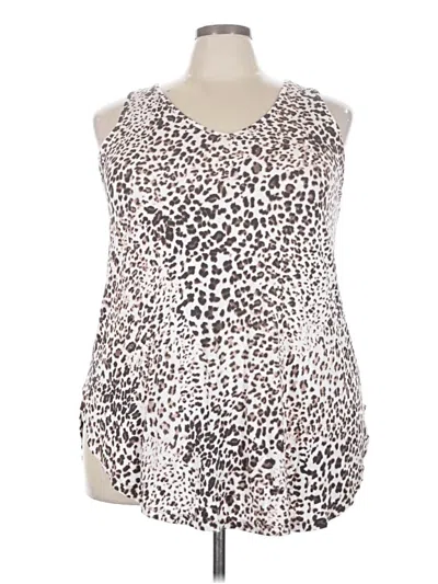 Pre-owned Torrid Tank Top White Halter Neckline Tops