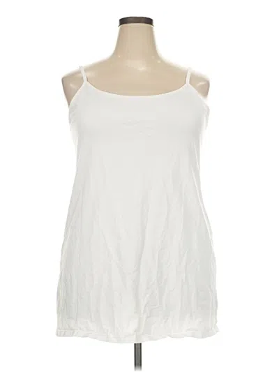 Pre-owned Torrid Tank Top White Halter Neckline Tops