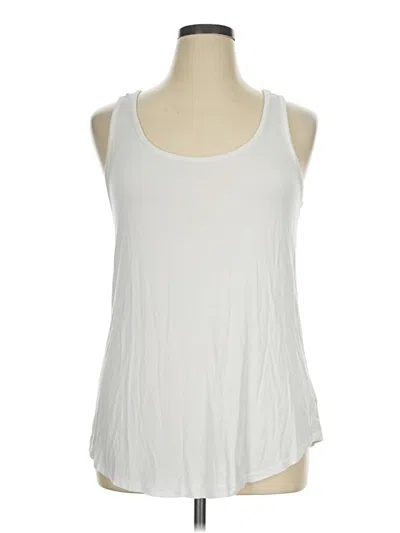 Pre-owned Torrid Tank Top White Halter Neckline Tops