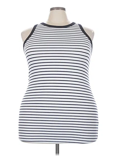 Pre-owned Torrid Tank Top White Mock Neckline Tops