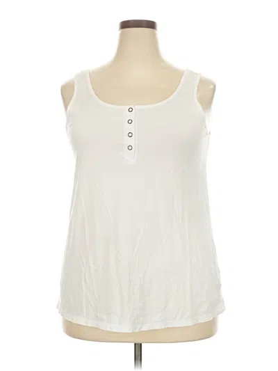 Pre-owned Torrid Tank Top White Strapless Neckline Tops