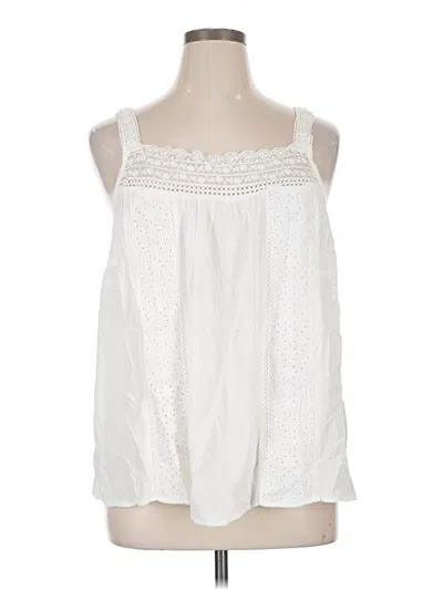 Pre-owned Torrid Tank Top White Strapless Neckline Tops