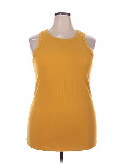 Pre-owned Torrid Tank Top Yellow Halter Neckline Tops