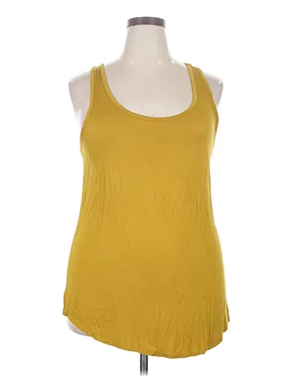 Pre-owned Torrid Tank Top Yellow Halter Neckline Tops