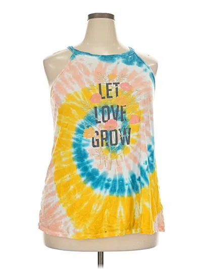 Pre-owned Torrid Tank Top Yellow Halter Neckline Tops