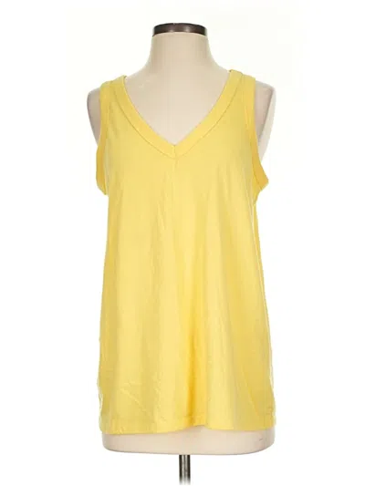 Pre-owned Torrid Tank Top Yellow V-neck Tops