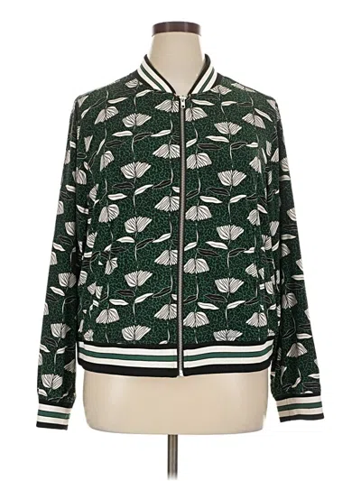 Pre-owned Torrid Track Jacket In Green