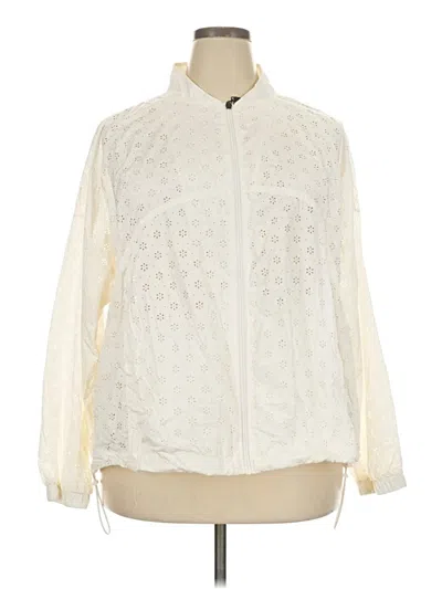 Pre-owned Torrid Track Jacket In Ivory