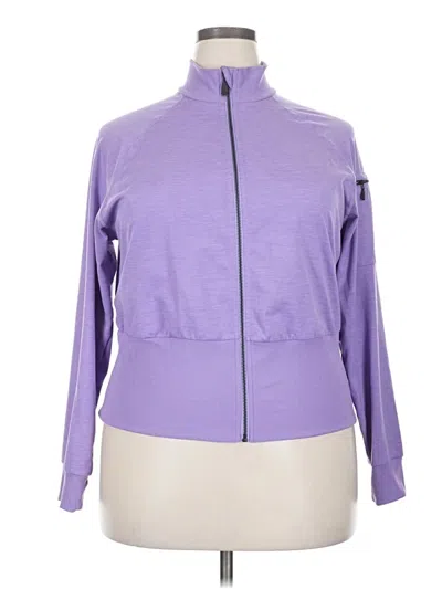 Pre-owned Torrid Track Jacket In Purple