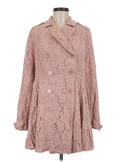 Pre-owned Torrid Trenchcoat In Pink