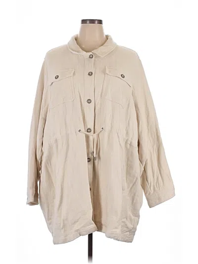 Pre-owned Torrid Trenchcoat In White