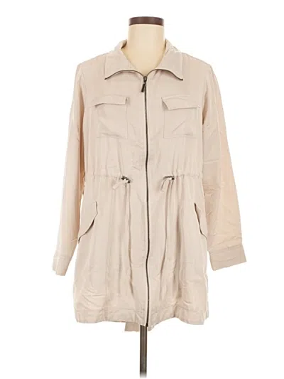 Pre-owned Torrid Trenchcoat In White