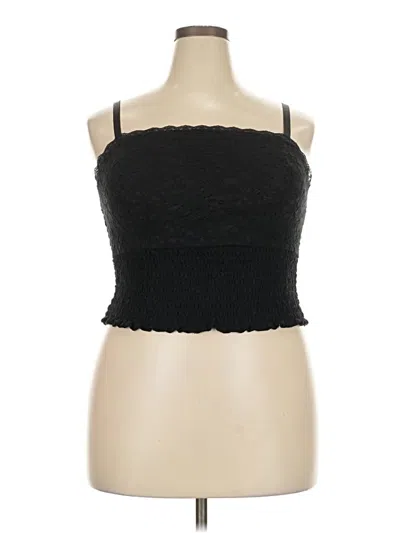 Pre-owned Torrid Tube Top Black Strapless Neckline Tops