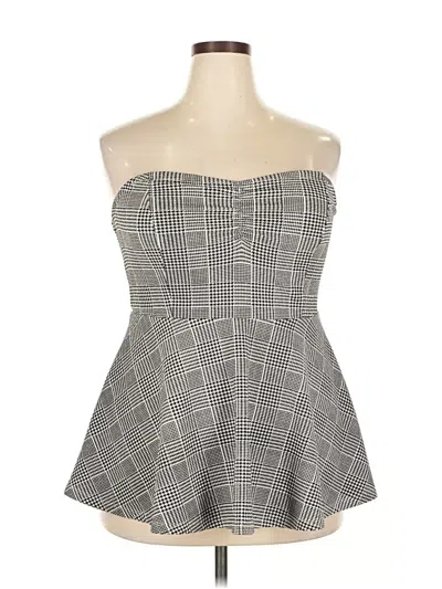 Pre-owned Torrid Tube Top Gray Strapless Neckline Tops