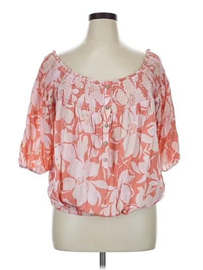 Pre-owned Torrid Tube Top Pink Strapless Neckline Tops