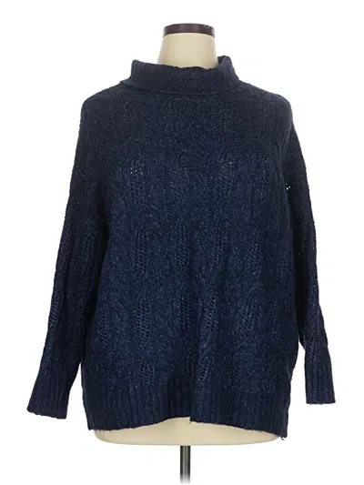 Pre-owned Torrid Turtleneck Sweater In Blue
