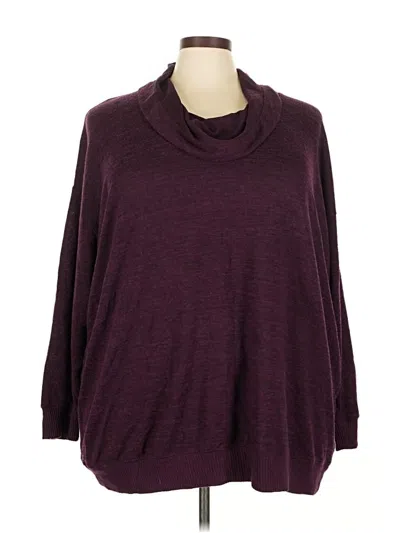 Pre-owned Torrid Turtleneck Sweater In Burgundy