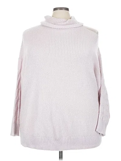 Pre-owned Torrid Turtleneck Sweater In Pink