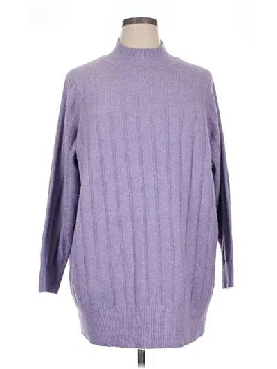 Pre-owned Torrid Turtleneck Sweater In Purple
