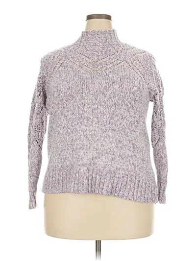 Pre-owned Torrid Turtleneck Sweater In Purple