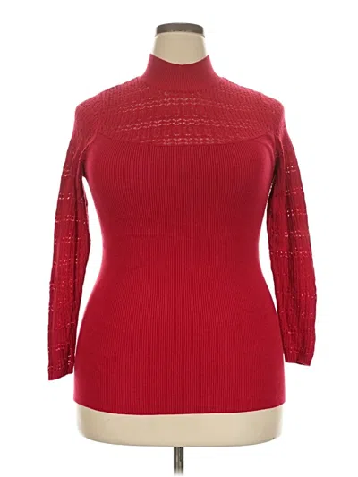 Pre-owned Torrid Turtleneck Sweater In Red