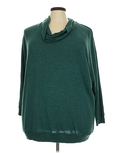 Pre-owned Torrid Turtleneck Sweater In Teal