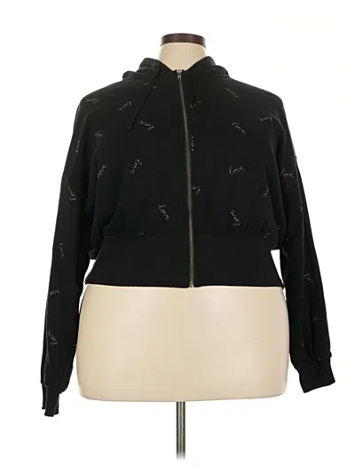 Torrid Zip Up Hoodie In Black