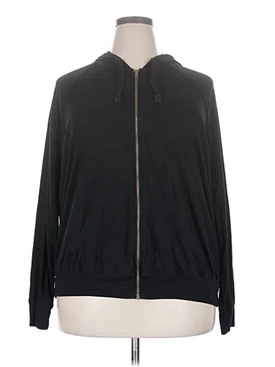 Pre-owned Torrid Zip Up Hoodie In Black